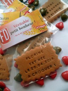 Un fairepart cuisiner en cookies